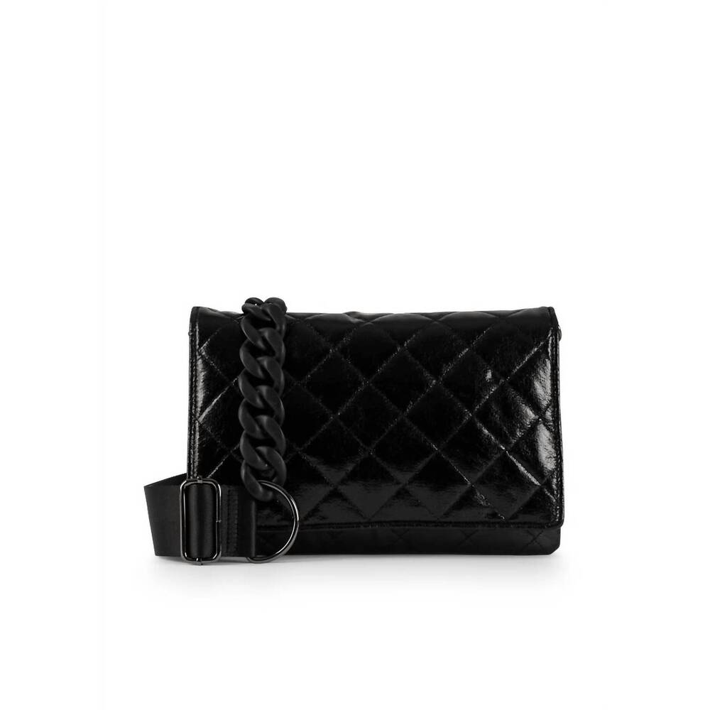 NEW HAUTE SHORE lexi solo clutch in black metallic